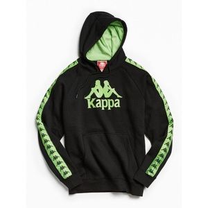Kappa black and green hoodie
